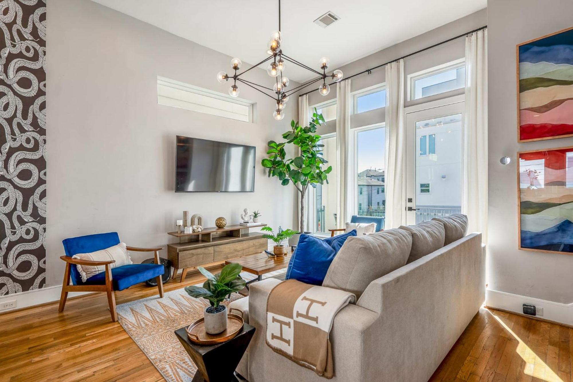Luxury Downtown Getaway With Breathtaking Views Villa Houston Exterior foto